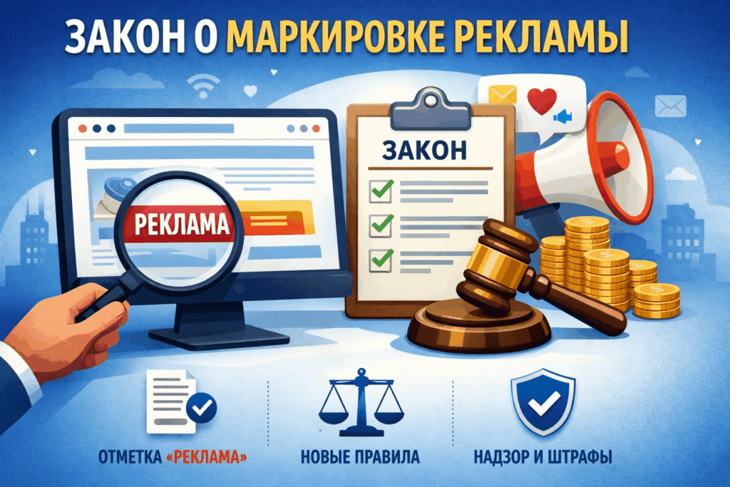 noutbuk, planshet i reklama